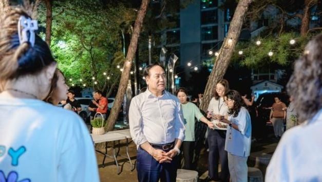 오산시, 아파트 야간경관 밝히다