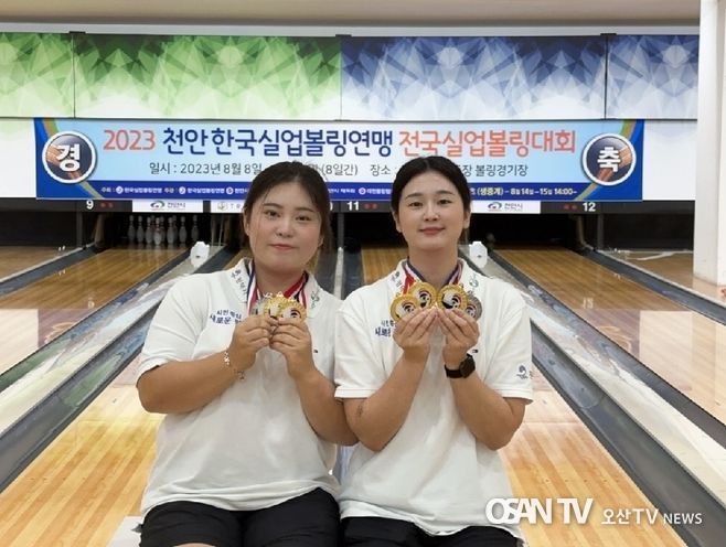 왼쪽부터 손혜린 선수, 양다솜 선수