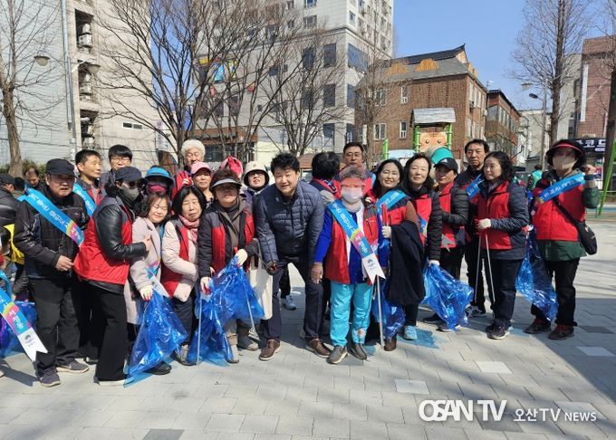 서정동 통장협의회, 새봄맞이 일제 대청소 실시