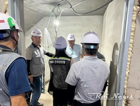 안성시 지역건축안전센터, 2024 여름철 폭염대비 건축공사장 안전점검 실시