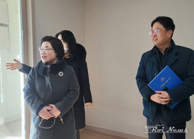 경기도의회 김옥순 의원, 의왕역 경기행복주택 방문… 주거취약계층 주거안정화 방안 논의