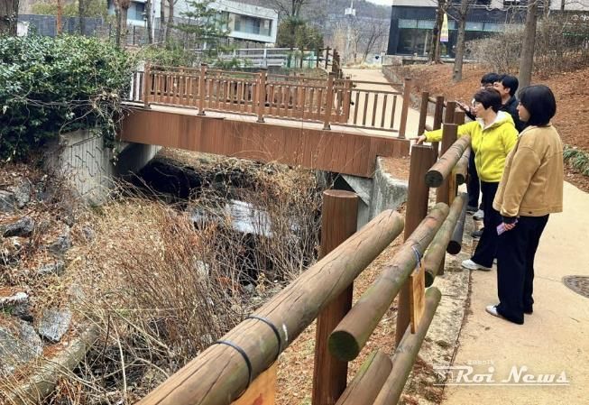 수원시 장안구 조원2동, 조원천 수목정비 현장점검 추진