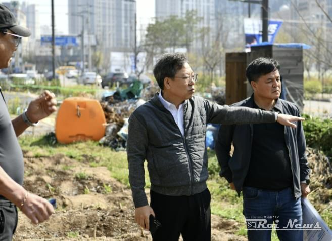 박사승 수원시 영통구청장, 망포동 공터 및 공공공지 현장 방문