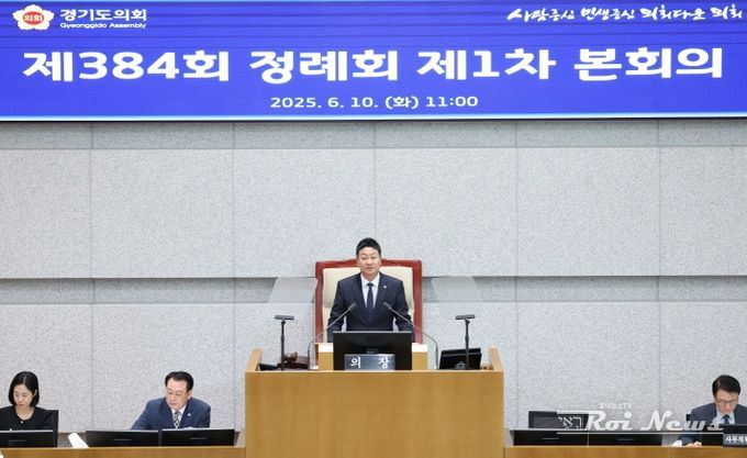 김진경 의장 제384회 정례회 개회