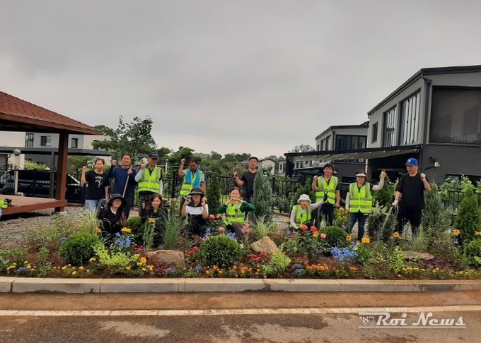 평택시 현덕면, 마을안길 행복정원 조성