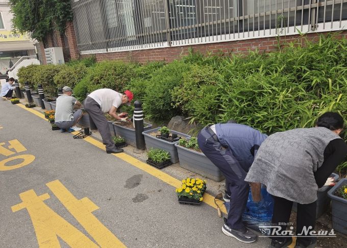 송북동, 여름의 향기를 담은 꽃으로 싱그러운 도심지 조성