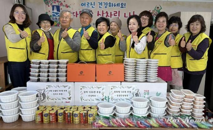 수원시 팔달구 우만2동 지역사회보장협의체, 한파 속 취약가구에 영양 반찬·후원품 전달