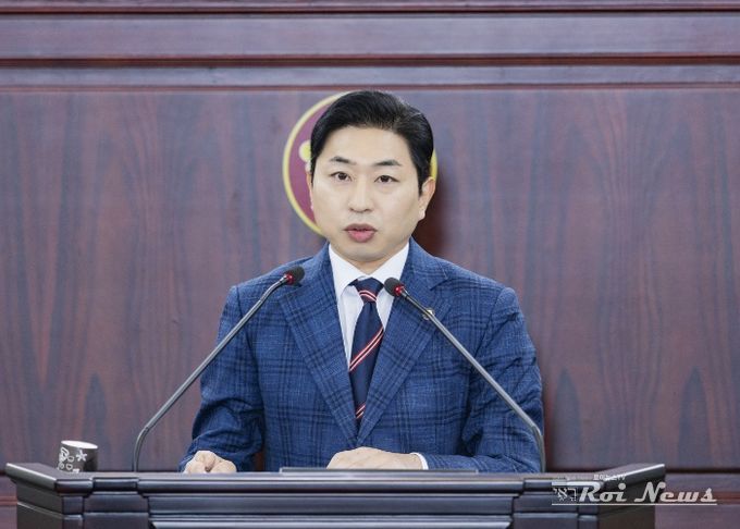 김종복 의원 5분발언모습